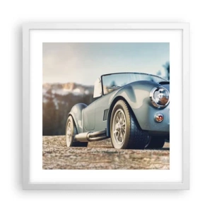 Poster in een witte lijst - Omdat stijl ertoe doet - 40x40 cm