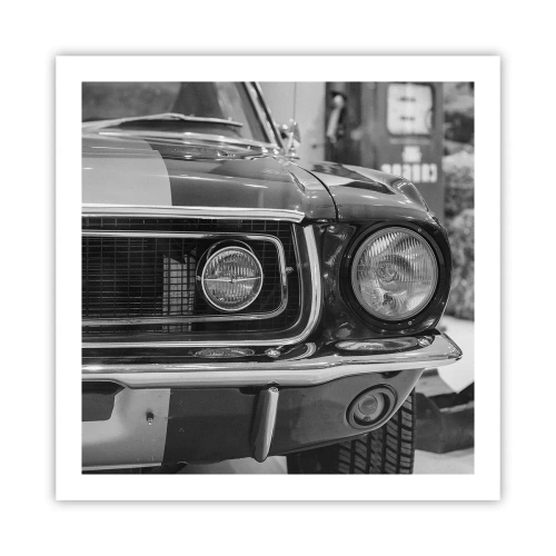 Poster - Hard rijden - 60x60 cm