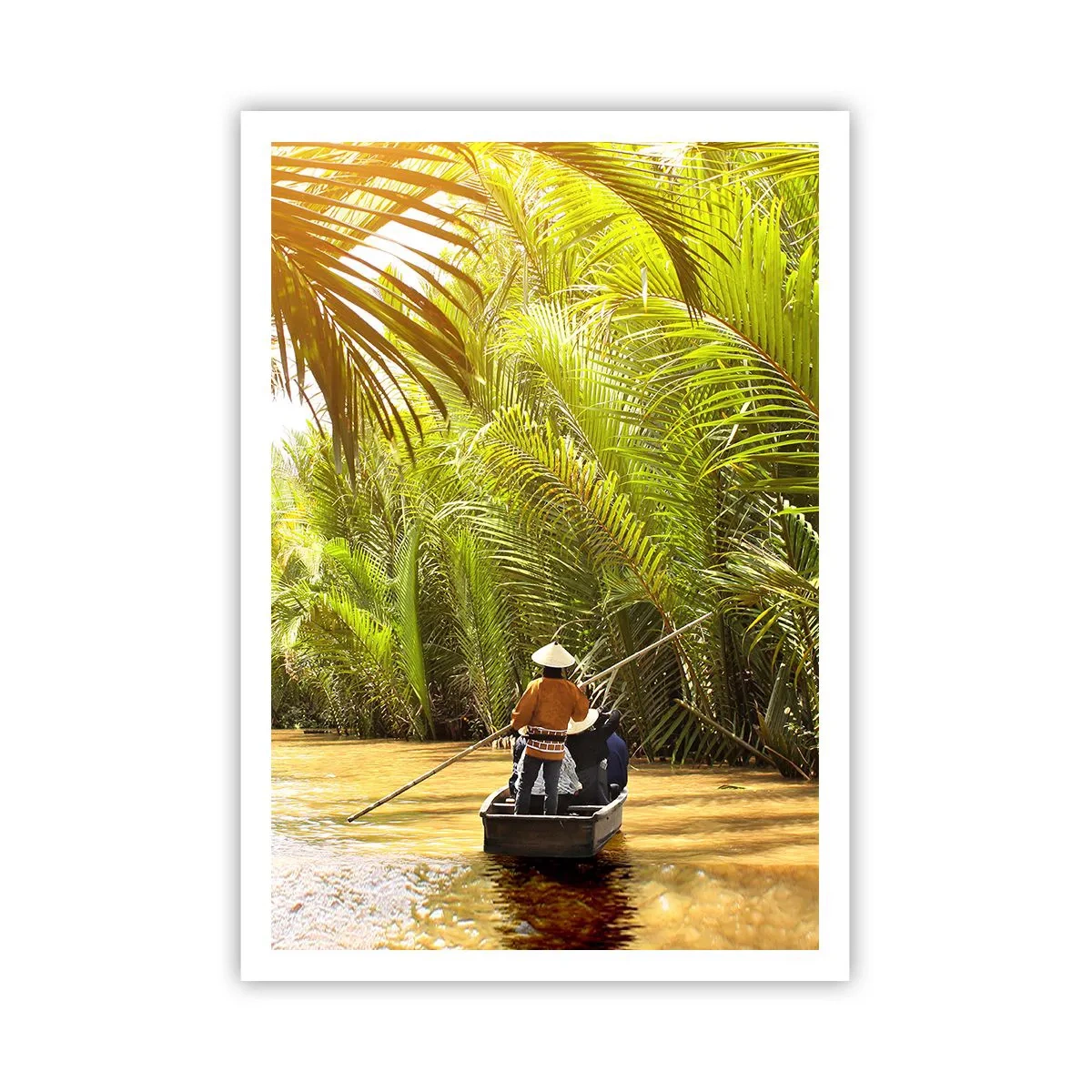 Poster - Een palmravijn langs - 70x100 cm