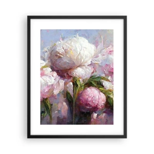 Poster in een zwarte lijst - Een boeket vol leven - 40x50 cm