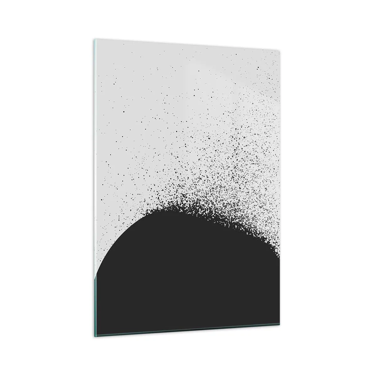 Schilderen op glas - Beweging van moleculen - 50x70 cm