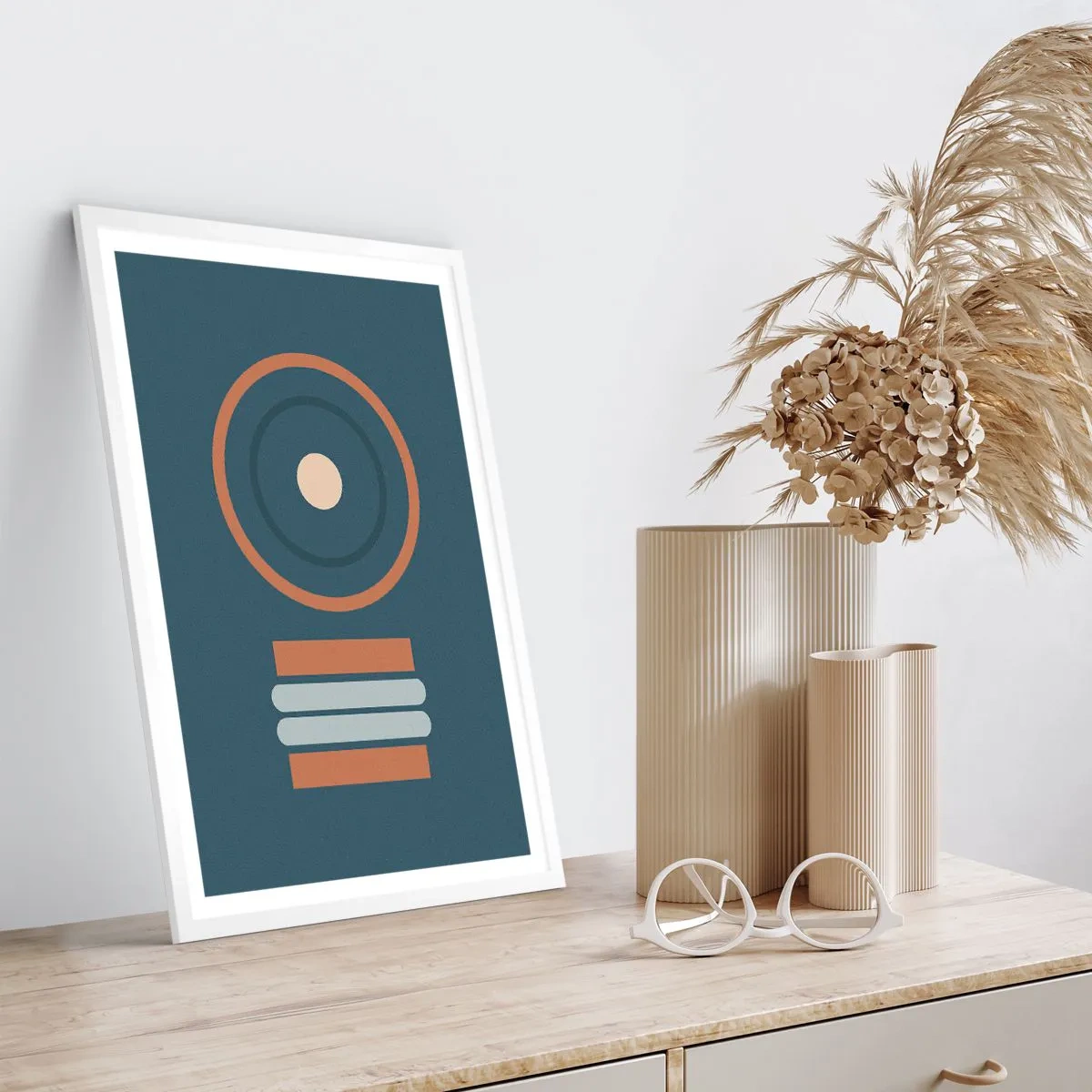 Poster in een witte lijst - De essentie van dingen - 40x50 cm