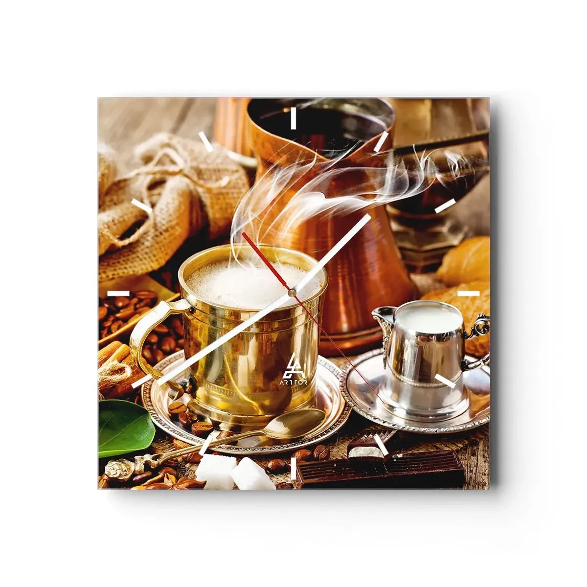 Wandklok - Klok - Prettige dag! - 30x30 cm