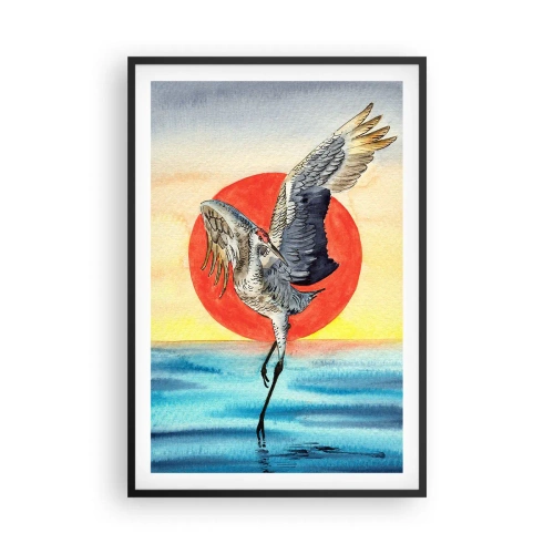 Poster in een zwarte lijst - Het is tijd om terug te gaan - 61x91 cm