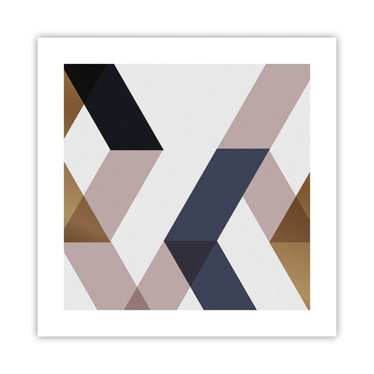 Poster - Vlakken en hoeken - 40x40 cm