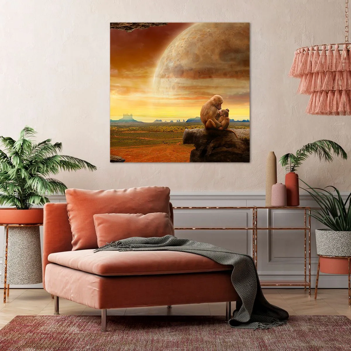 Schilderen op canvas - De liefde is overal hetzelfde - 30x30 cm
