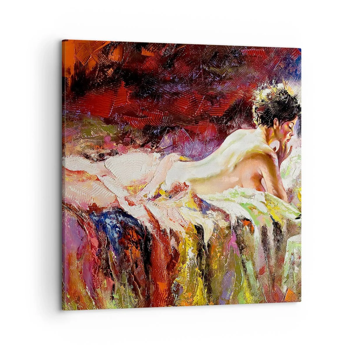 Schilderen op canvas - Venus in gedachten - 50x50 cm