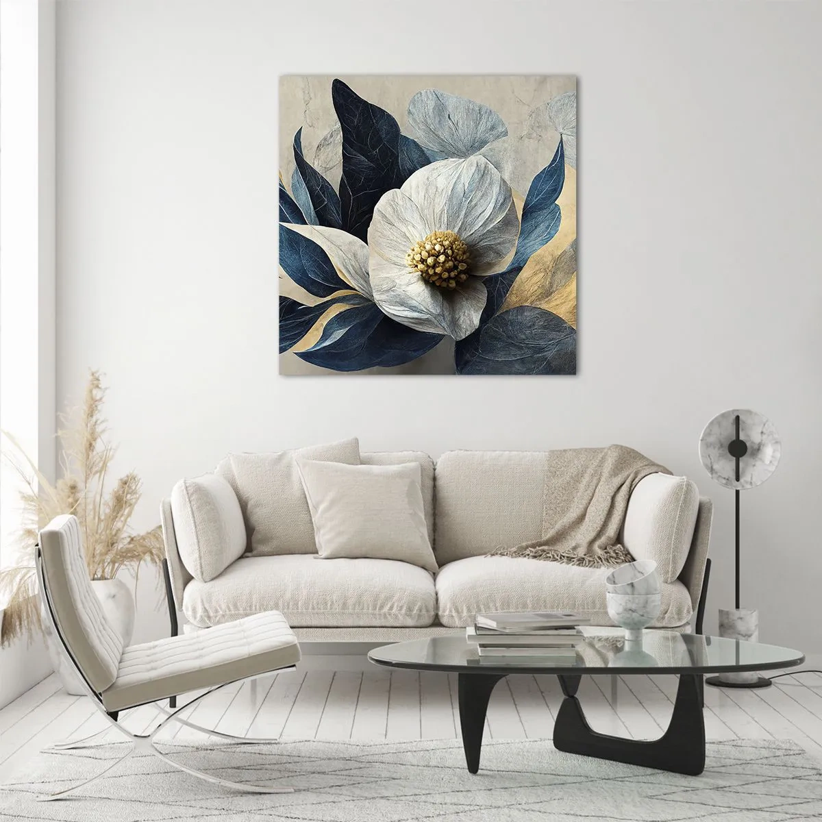 Schilderen op glas - Hij heeft een hart van goud - 30x30 cm