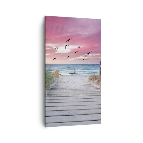 Schilderen op canvas - Baltische indruk - 45x80 cm