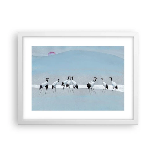 Poster in een witte lijst - Na een warme dag - 40x30 cm