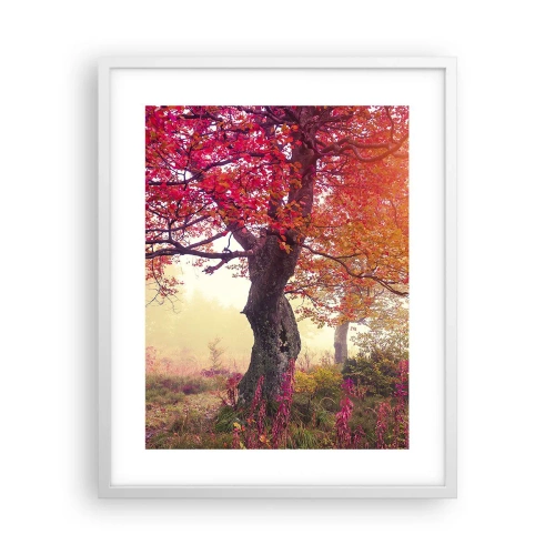 Poster in een witte lijst - Bloeiende razernij - 40x50 cm