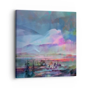 Schilderen op canvas - Onder een welwillende hemel - 30x30 cm