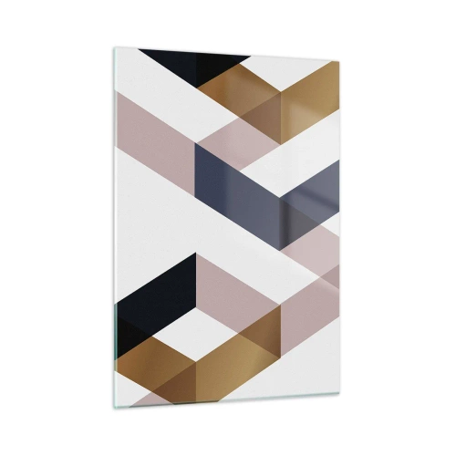 Schilderen op glas - Vlakken en hoeken - 50x70 cm