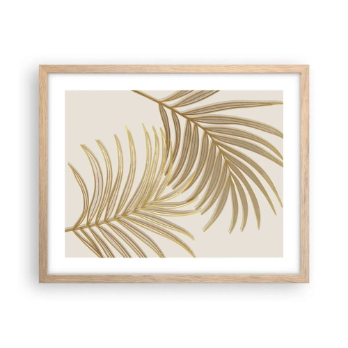 Een poster in een licht eiken lijst - Gouden Palm! - 50x40 cm