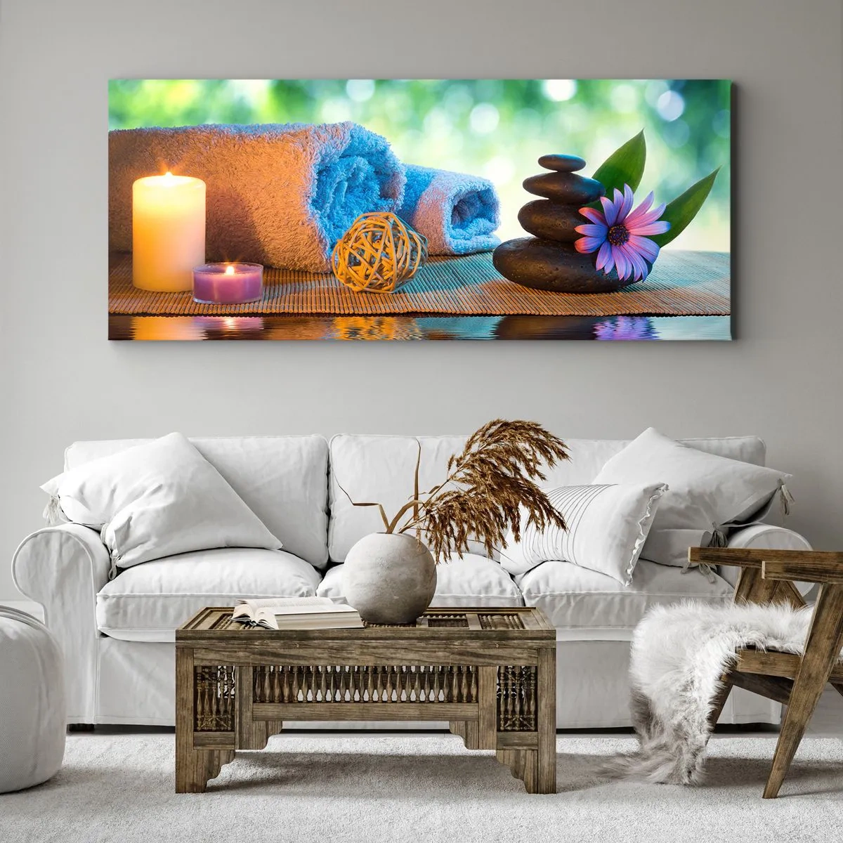 Schilderen op canvas - Tijd voor het lichaam - 90x30 cm