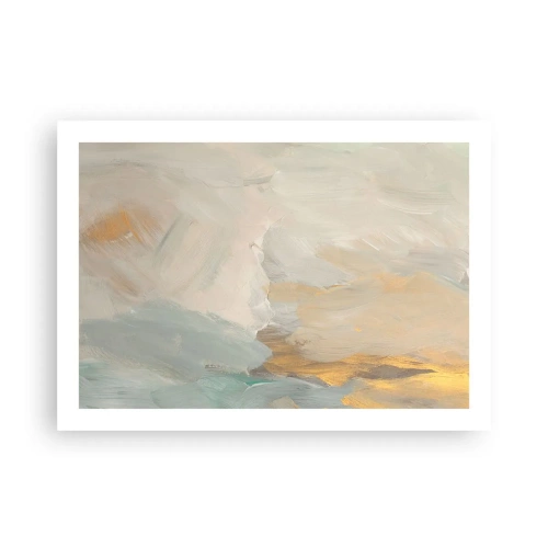 Poster - Abstractie – het land van zachtheid - 70x50 cm