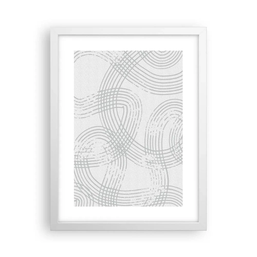 Poster in een witte lijst - Er is geen rechte weg - 30x40 cm