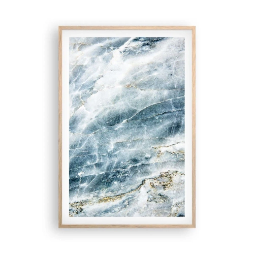 Een poster in een licht eiken lijst - Ijs wereld - 61x91 cm