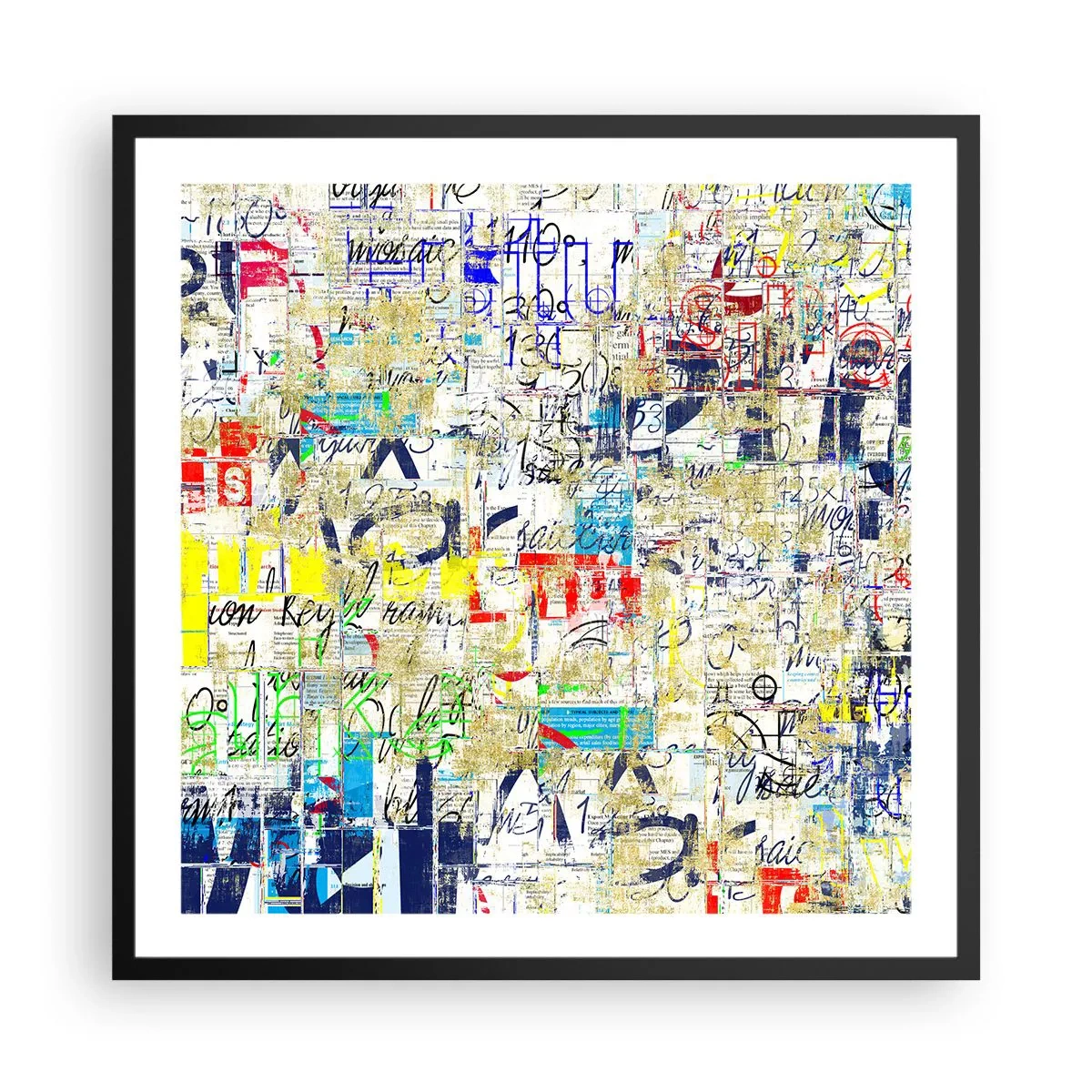 Poster in een zwarte lijst - Het is gewoon een lust voor het oog - 60x60 cm