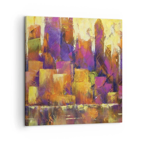 Schilderen op canvas - Metropolitan compositie - 50x50 cm
