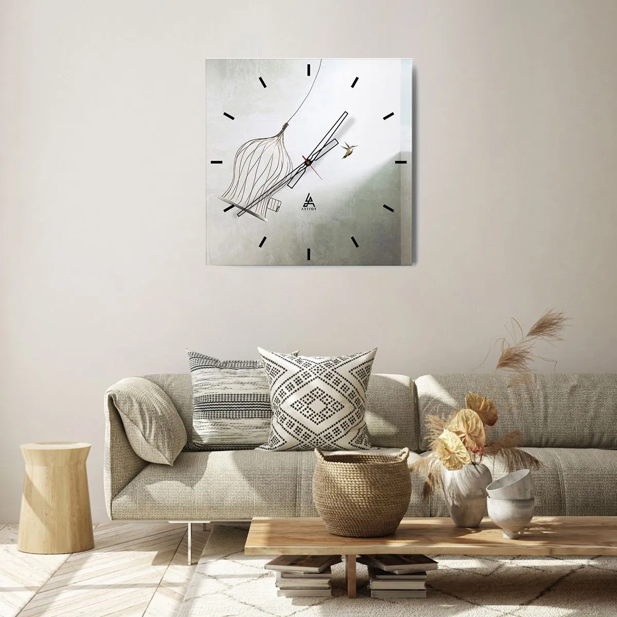 Wandklok - Klok - In je element - 30x30 cm