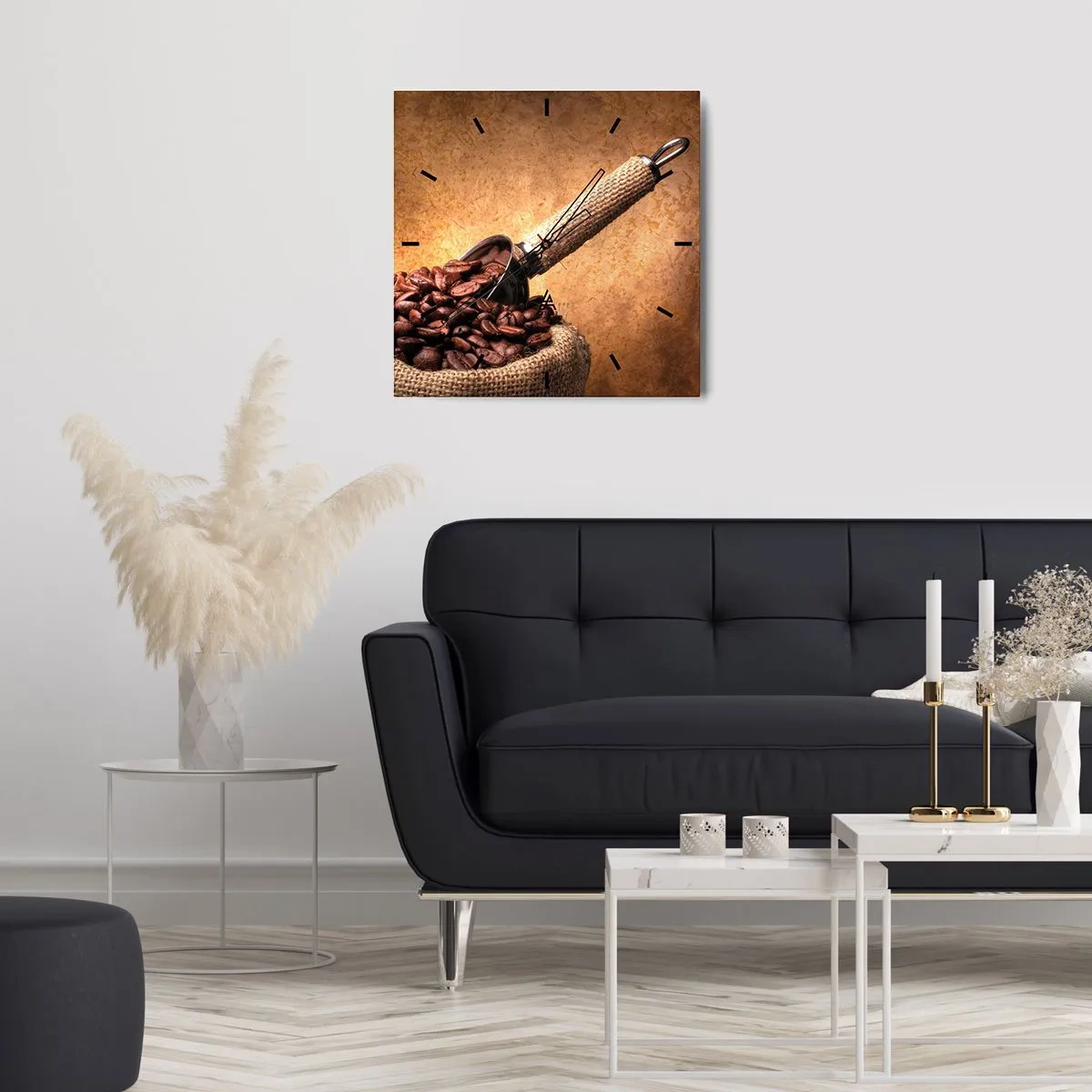 Wandklok - Klok - Aan de bron van de smaak - 40x40 cm