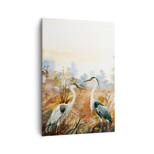 Schilderen op canvas - Waarheen in de herfst? - 70x100 cm