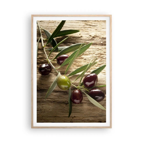 Een poster in een licht eiken lijst - Rechtstreeks uit de natuur - 70x100 cm