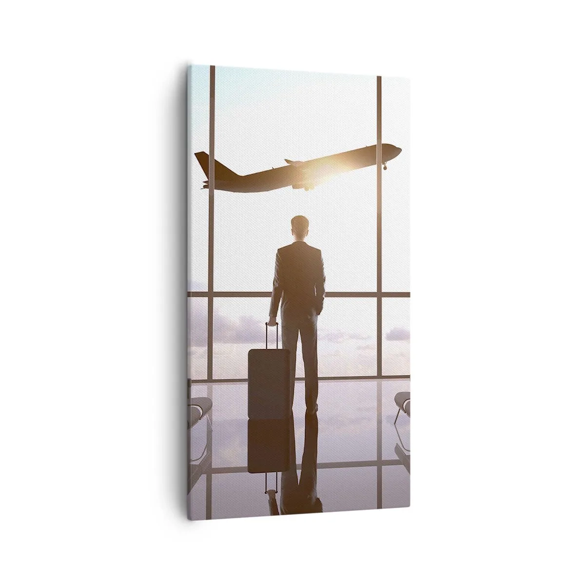 Schilderen op canvas - Je hebt tijd, doe het rustig aan - 55x100 cm