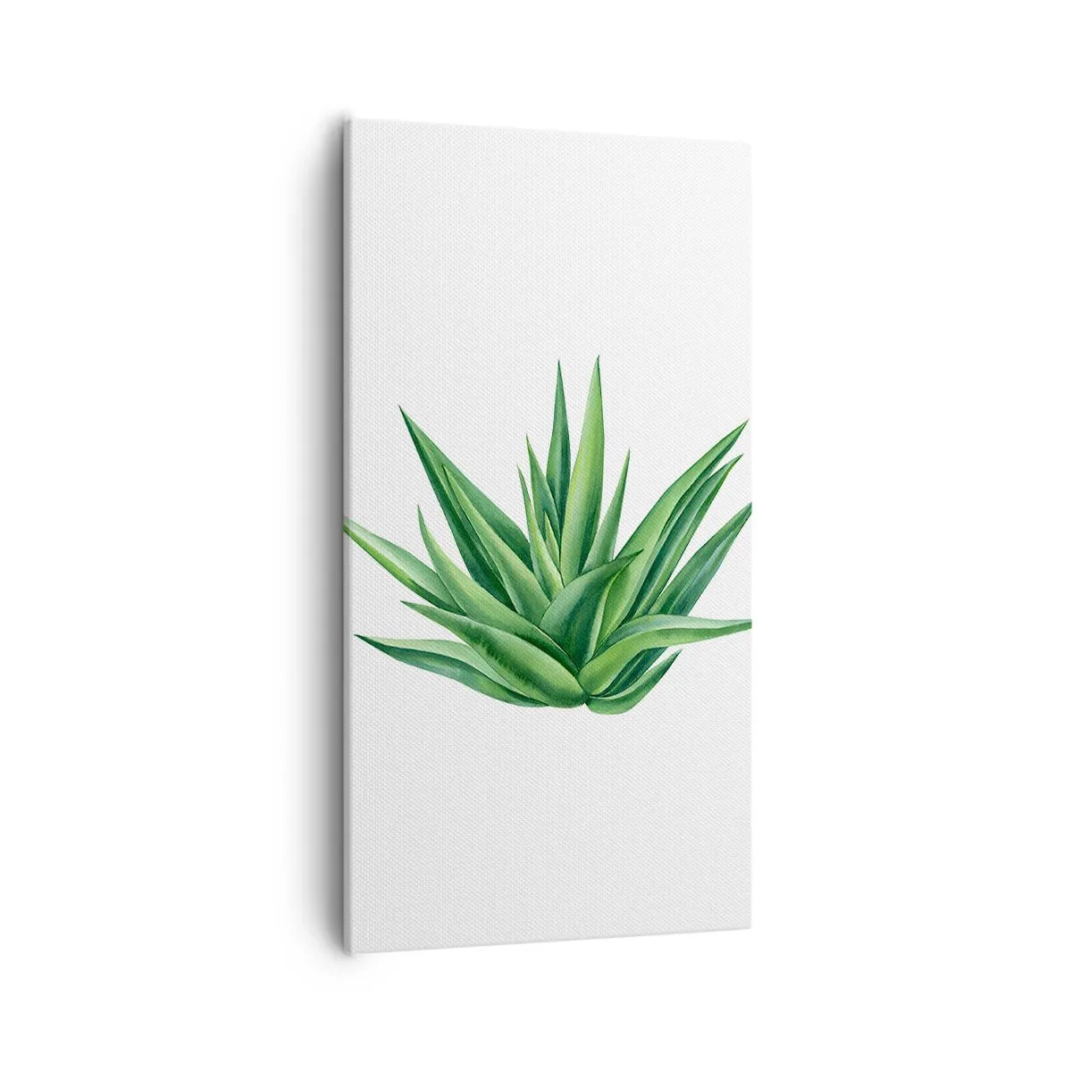 Schilderen op canvas - Groen – kracht – leven - 55x100 cm