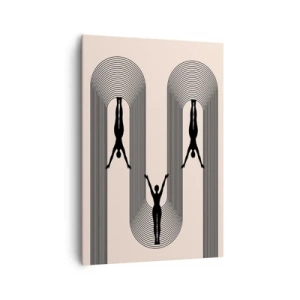 Schilderen op canvas - Op zijn kop - 70x100 cm