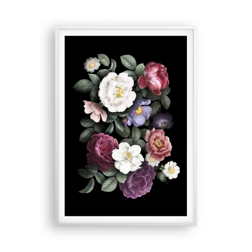 Poster in een witte lijst - Uit de Engelse tuin - 70x100 cm
