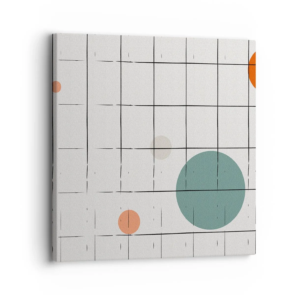 Schilderen op canvas - Gevangen. Wij of zij? - 30x30 cm