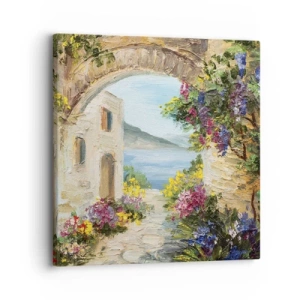 Schilderen op canvas - De charme van een kustprovincie - 30x30 cm