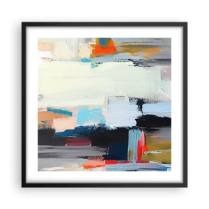 Poster in een zwarte lijst - Is er een methode? - 50x50 cm