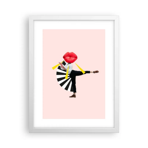 Poster in een witte lijst - Surrealistische pop-art - 30x40 cm