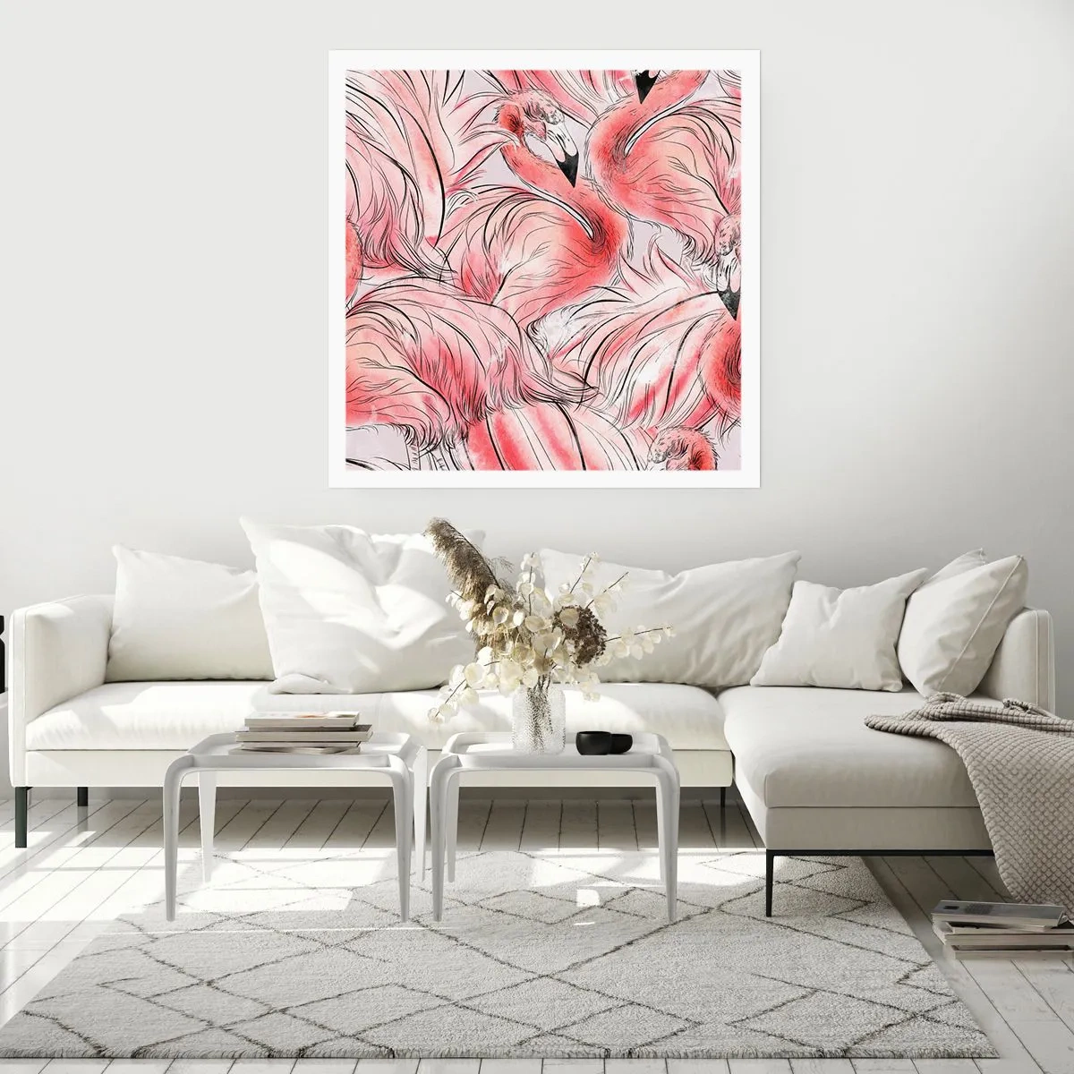 Poster - Vogelcorps de ballet - 60x60 cm
