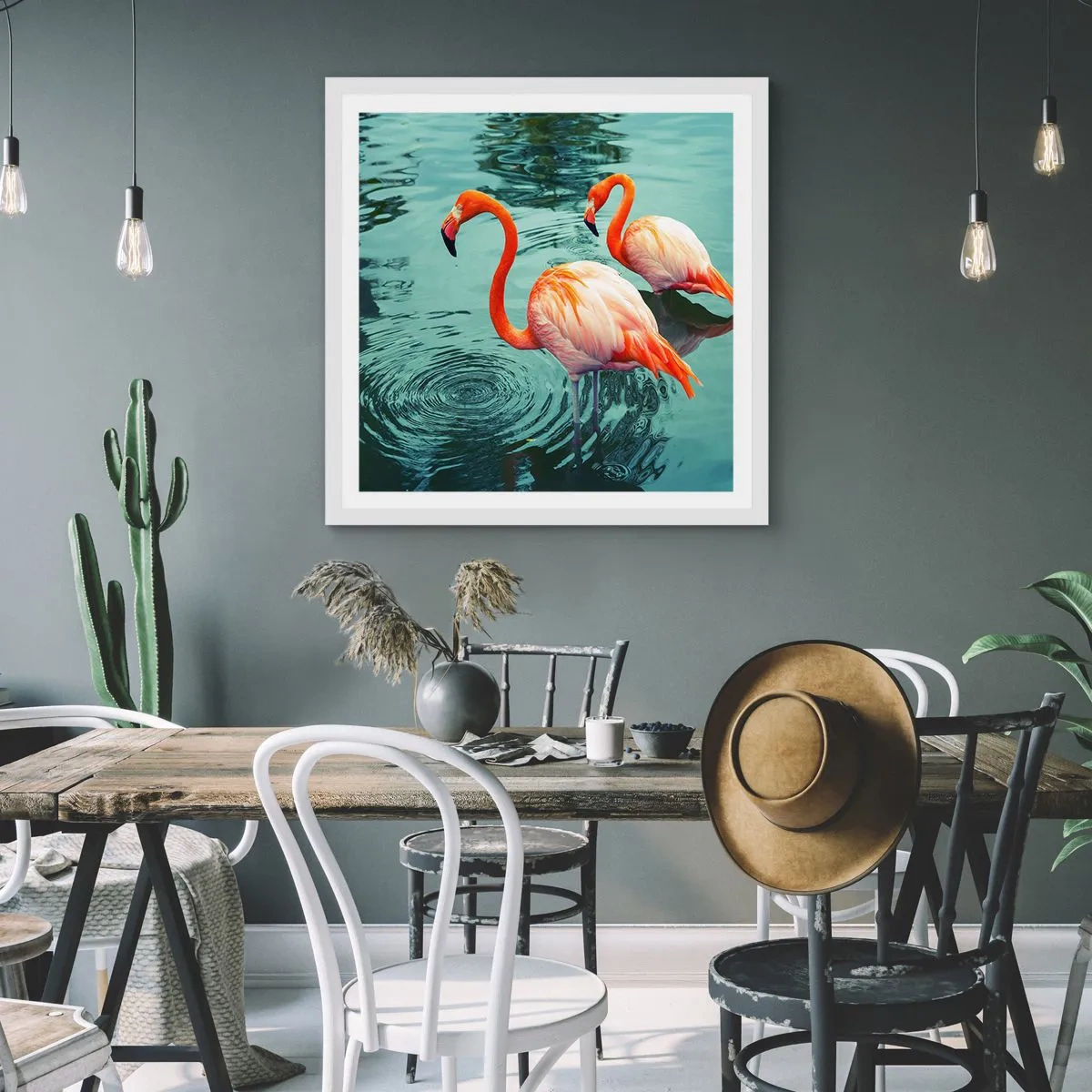 Poster in een witte lijst - We zijn nu in de mode - 30x30 cm