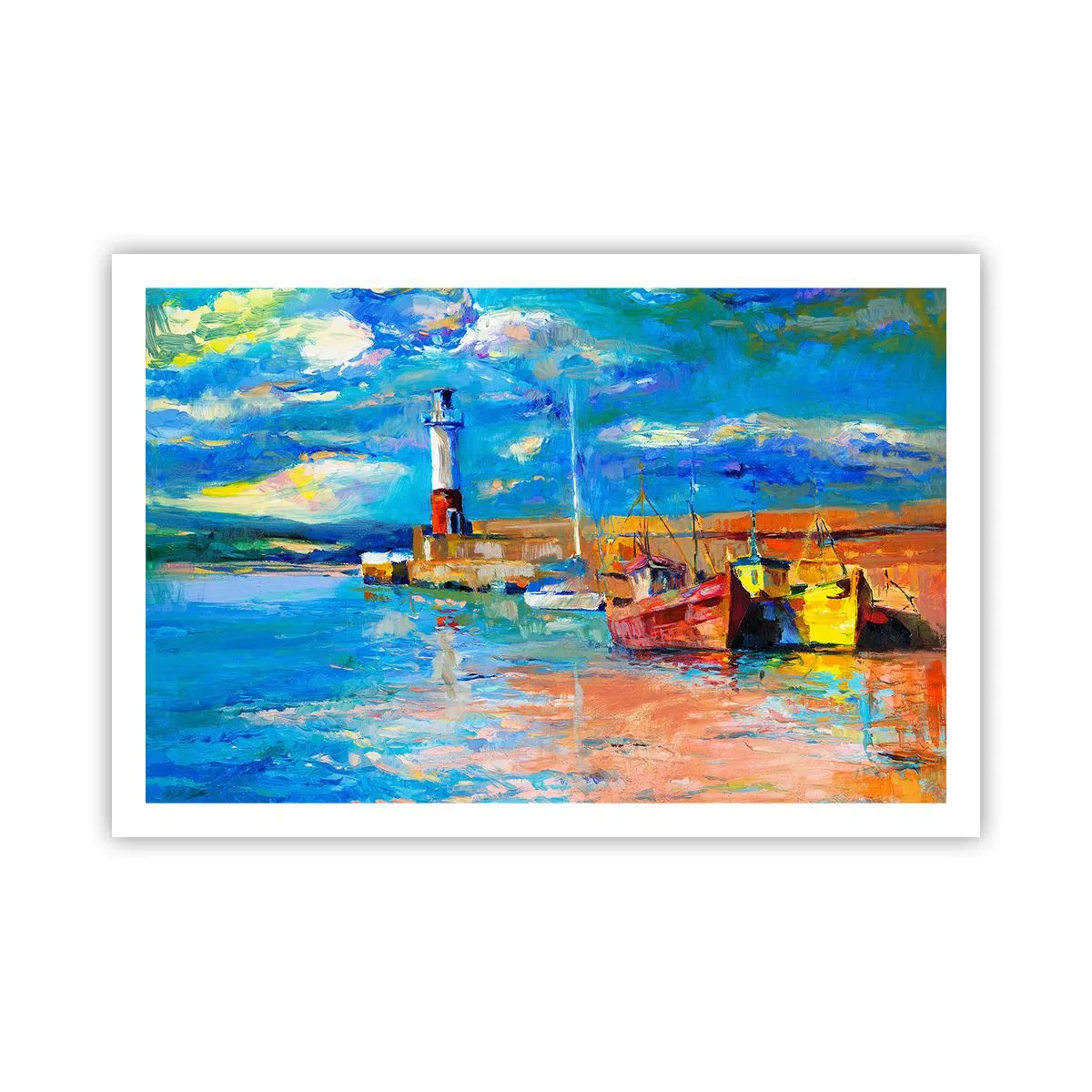 Poster - Een middag in de regenboogbaai - 91x61 cm