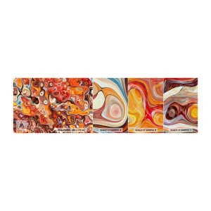 Fotobehang Monster Premium Canvas - Als de noten gesmolten zijn in honing - Abstractie, Deel, Modern patroon - 100x30 cm
