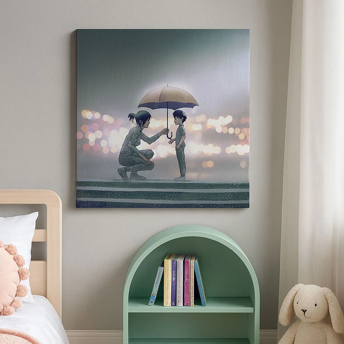 Schilderen op canvas - En het is goed nu - 30x30 cm