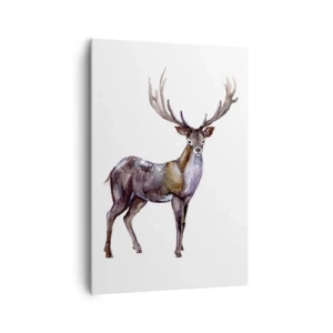 Schilderen op canvas - Koning van het noordelijke bos - 70x100 cm