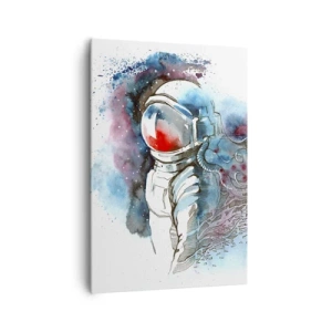 Schilderen op canvas - Alleen met de kosmos - 70x100 cm