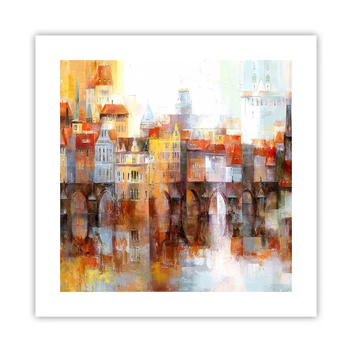 Poster - Ook onder de brug is het mooi - 40x40 cm