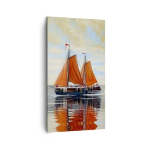 Schilderen op canvas - Hé, zeil, matroos... - 45x80 cm