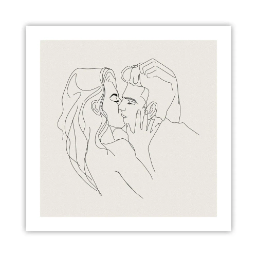 Poster - Verstrikt in gevoel - 50x50 cm