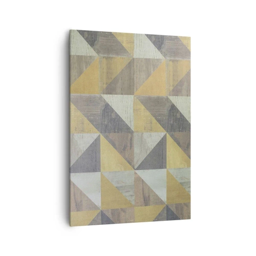 Schilderen op canvas - Op de hoek van de driehoek - 70x100 cm