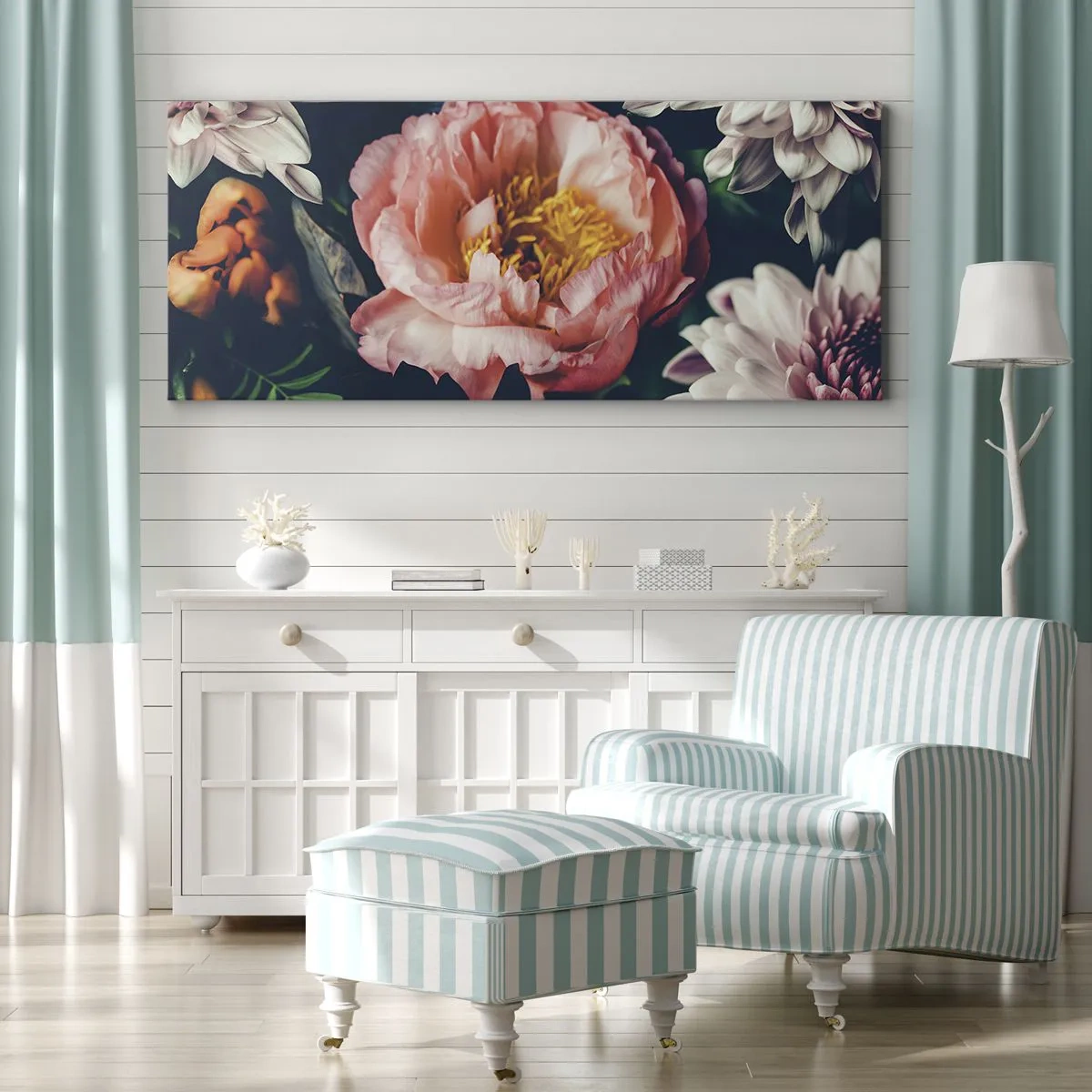 Schilderen op canvas - Met barokke pracht - 100x40 cm