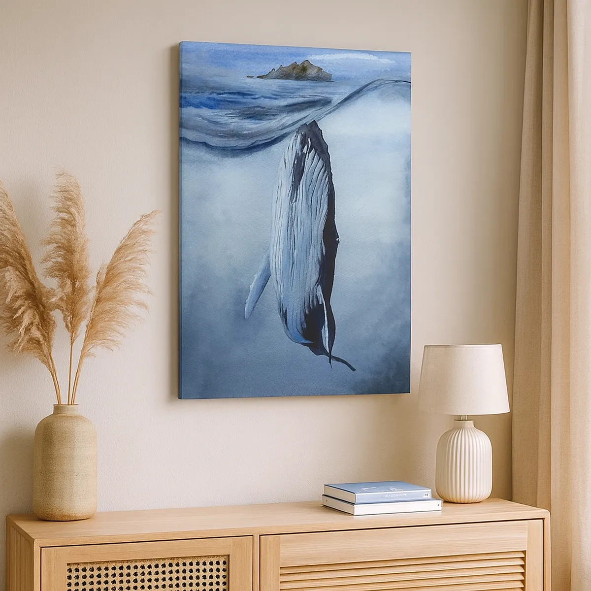 Schilderen op canvas - Twee noordelijke werelden - 50x70 cm