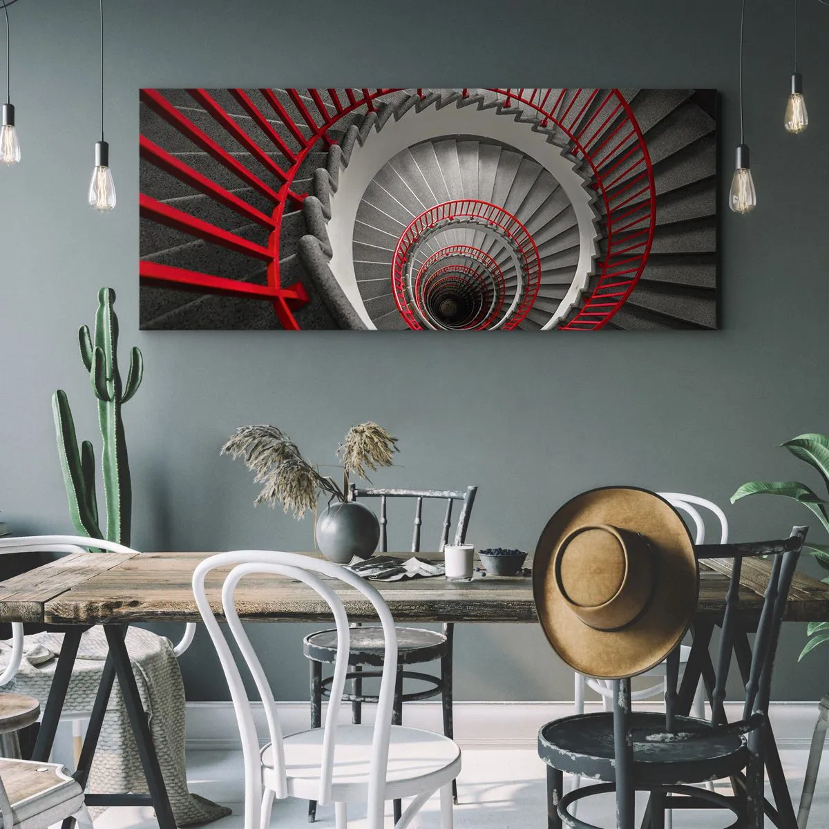 Schilderen op canvas - Architectuur plezier - 100x40 cm